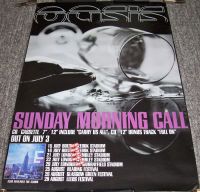 OASIS U.K. RECORD COMPANY PROMO-TOUR POSTER 'SUNDAY MORNING CALL' SINGLE IN 2000