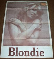 BLONDIE DEBBIE HARRY STUNNING RARE U.K. PROMOTIONAL/PERSONALITY POSTER FROM 1980