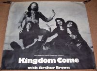 KINGDOM COME ARTHUR BROWN STUNNING RARE PROMOTIONAL POSTER FOR THE 1973 UK TOUR
