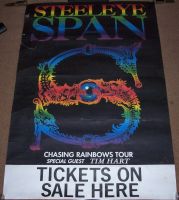 STEELEYE SPAN 'CHASING RAINBOWS-TICKETS ON SALE HERE' UK PROMO TOUR POSTER 1993