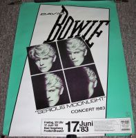 DAVID BOWIE SUPERB CONCERT POSTER FRIDAY 17th JUNE 1983 BAD SEGEBERG GERMANY