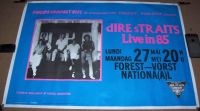 DIRE STRAITS CONCERT POSTER MONDAY 27th MAY 1985 FOREST VORST NATIONAL BELGIUM 