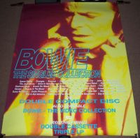 DAVID BOWIE U.K. RECORD COMPANY PROMO POSTER 'THE SINGLES COLLECTION' ALBUM 1993