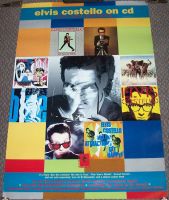 ELVIS COSTELLO UK REC COM PROMO POSTER "NEW EDITIONS" RELEASES OF CD ALBUMS 1994