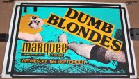 DUMB BLONDES SUPERB CONCERT POSTER WEDNESDAY 16th SEPTEMBER 1981 MARQUEE LONDON