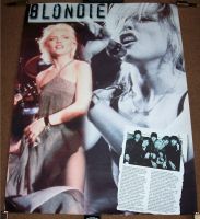 BLONDIE/DEBBIE HARRY STUNNING U.K. PERSONALITY POSTER WITH PRINTED WORDS 1981