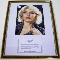 BLONDIE DEBBIE HARRY ABSOLUTELY STUNNING AND RARE FRAMED PHOTOGRAPH 