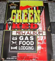 GREEN ON RED RARE U.K. RECORD COMPANY PROMO POSTER 'GAS FOOD LODGING' ALBUM 1985