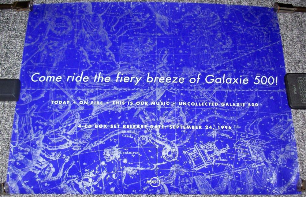GALAXIE 500 STUNNING U.K. RECORD COMPANY PROMO POSTER SELF TITLED BOX SET 1