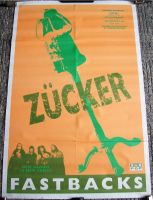 FASTBACKS STUNNING RARE U.K. RECORD COMPANY PROMO POSTER FOR 'ZUCKER' ALBUM 1993