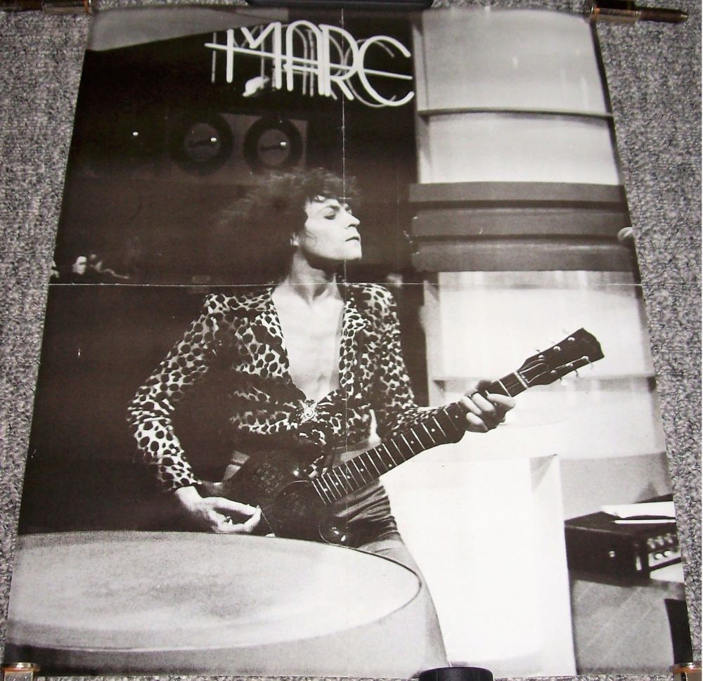 T-REX MARC BOLAN FABULOUS RARE U.K. PERSONALITY POSTER 'MARC' T.V. SHOW IN 