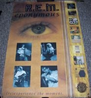 REM SUPERB RARE U.K. RECORD COMPANY PROMO POSTER FOR THE 'EPONYMOUS' ALBUM 1988