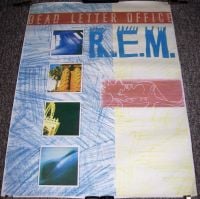 REM SUPERB RARE U.K. RECORD COMPANY PROMO POSTER 'DEAD LETTER OFFICE' ALBUM 1987