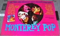 MONTEREY POP FESTIVAL UK FILM POSTER 1982 SUPERB RARE WHO HENDRIX JOPLIN REDDING