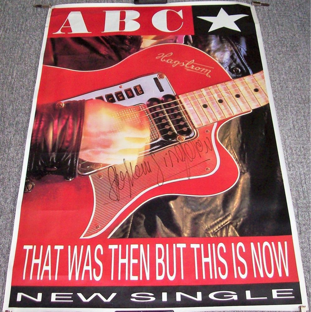 ABC U.K. RECORD COMPANY PROMO POSTER  'THAT WAS THEN BUT THIS IS NOW' SINGL