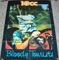 10CC FABULOUS RARE U.K. RECORD COMPANY PROMO POSTER 'BLOODY TOURISTS' ALBUM 1978