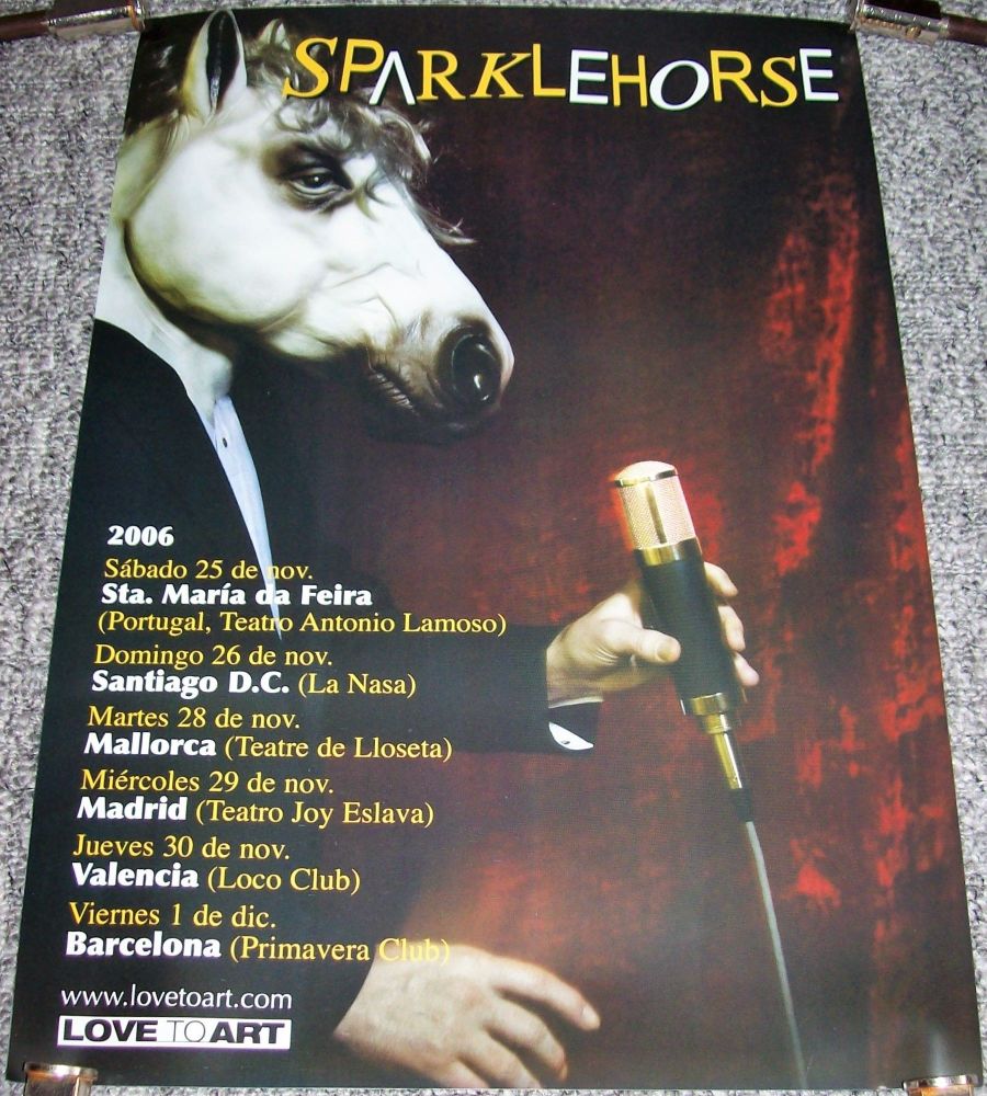 Sparklehorse Absolutely Stunning Spanish Concert Tour Poster For Nov Dec 06