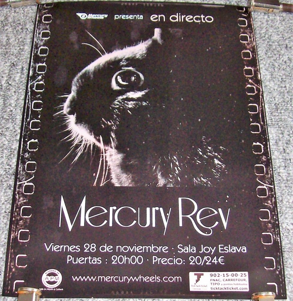 MERCURY REV STUNNING RARE CONCERT POSTER FRIDAY 28th NOVEMBER 2008 MADRID S