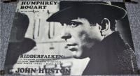 HUMPHREY BOGART/HUSTON STUNNING RARE 1967 DANISH PROMO FILM EXHIBITION POSTER