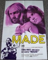 ROY HARPER STUNNING RARE UK PROMO 'PORTRAIT' POSTER FOR THE 'MADE' FILM IN 1972 