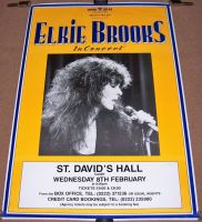 ELKIE BROOKS CONCERT POSTER WEDNESDAY 8th FEBRUARY 1989 ST. DAVID'S HALL CARDIFF