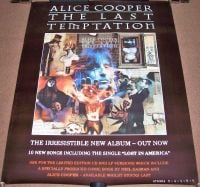 ALICE COOPER U.K. RECORD COMPANY PROMO POSTER 'THE LAST TEMPTATION' ALBUM 1994