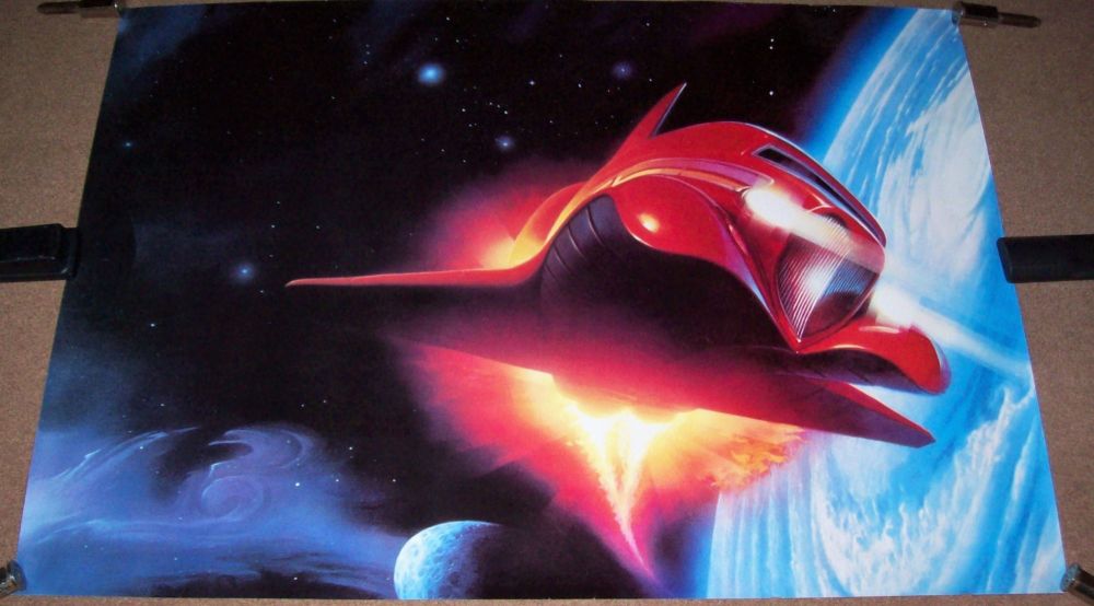 ZZ TOP ABSOLUTELY STUNNING U.K. PROMOTIONAL POSTER FOR 'ELIMINATOR' ALBUM 1