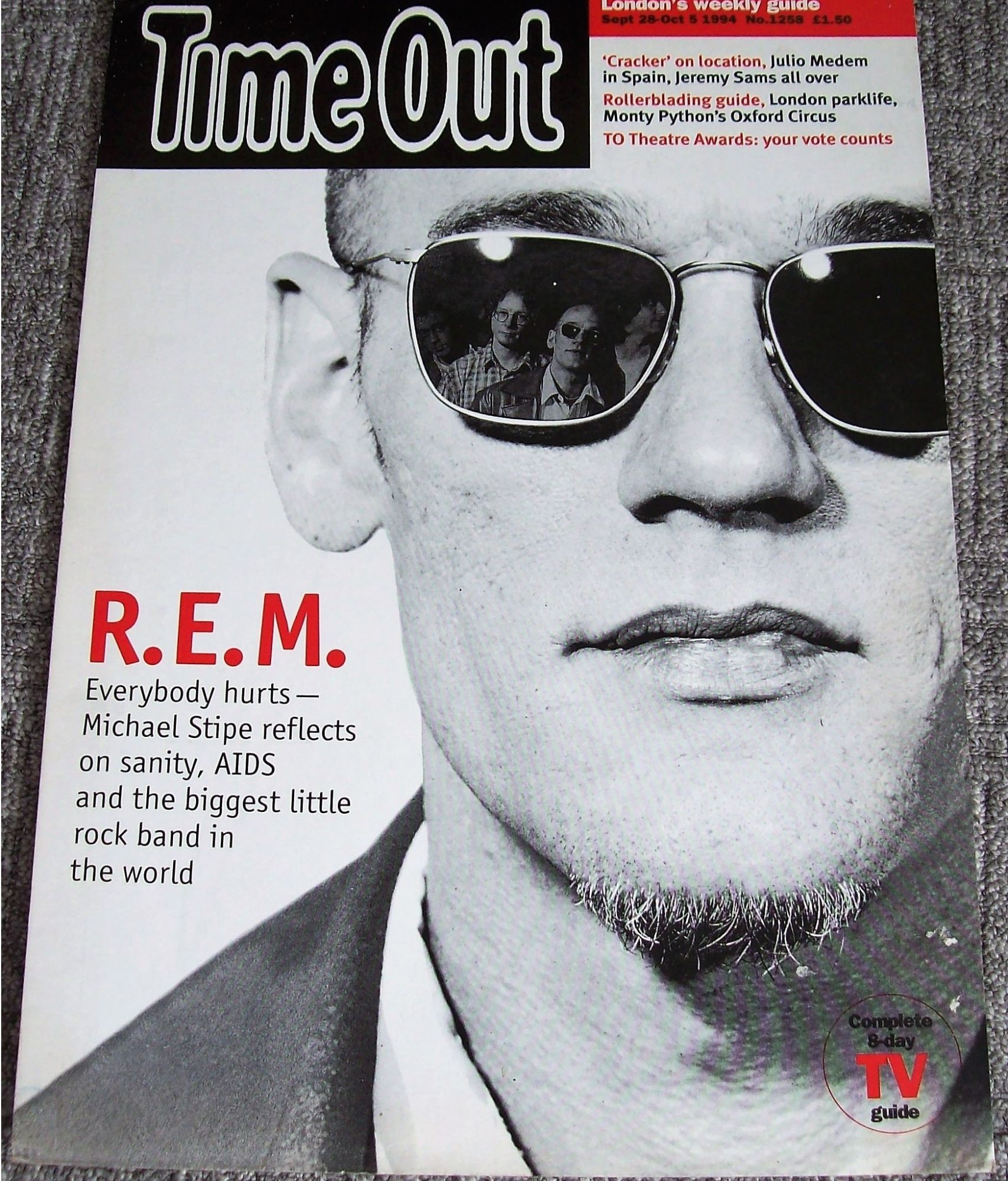 REM U.K. ADVERTISING BOARD FOR 'TIME OUT' MAGAZINE SEPT-OCT 1994