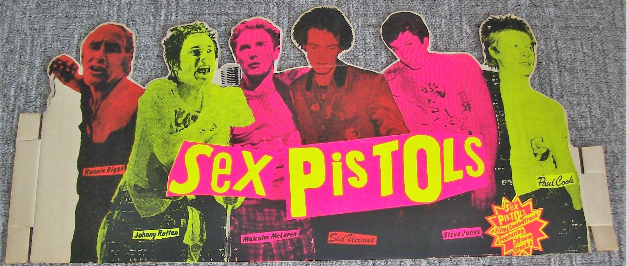 THE SEX PISTOLS U.K. RECORD COMPANY PROMO SHOP DISPLAY 'THE GREAT ROCK 'N' 