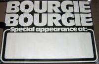 BOURGIE BOURGIE STUNNING RARE UNUSED U.K. 'TOUR BLANK' CONCERT POSTER FROM 1984