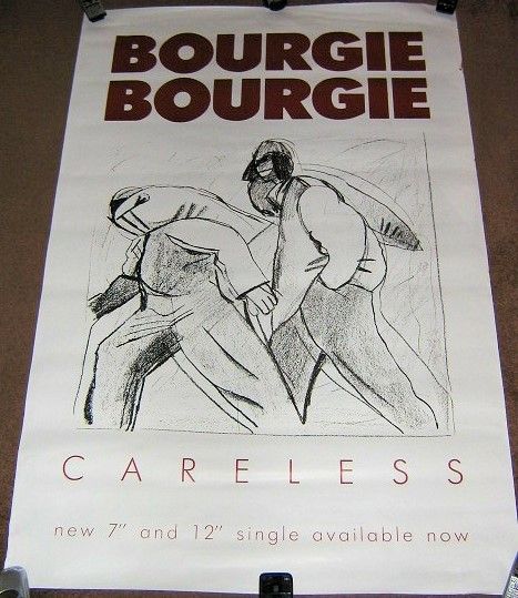 BOURGIE BOURGIE U.K. RECORD COMPANY PROMO POSTER FOR THE RELEASE OF THE SIN