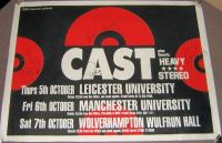 CAST STUNNING RARE U.K. TOUR POSTER OCTOBER 1995 FULLY AUTOGRAPHED BY ALL 4 GUYS