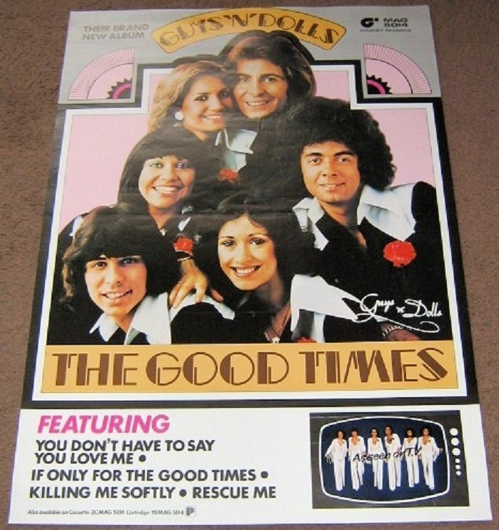 GUYS AND DOLLS RARE U.K. RECORD COMPANY PROMO POSTER 