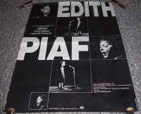 EDITH PIAF STUNNING RARE FRENCH PROMO POSTER FOR THE FILM 'EDITH PIAF' IN 1967 