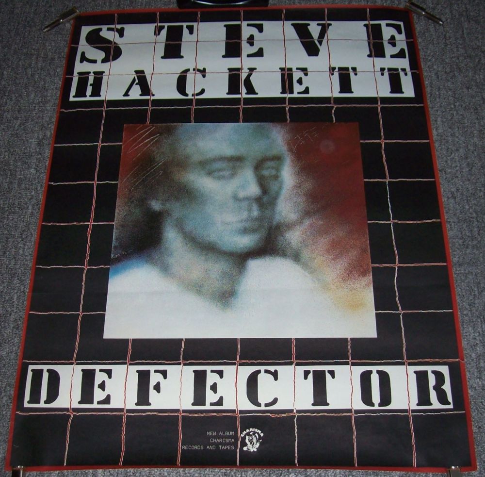 GENESIS STEVE HACKETT STUNNING RECORD COMPANY PROMO POSTER 