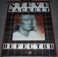 GENESIS STEVE HACKETT STUNNING RECORD COMPANY PROMO POSTER "DEFECTOR" ALBUM 1980