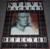 GENESIS STEVE HACKETT STUNNING RECORD COMPANY PROMO POSTER "DEFECTOR" ALBUM 1980