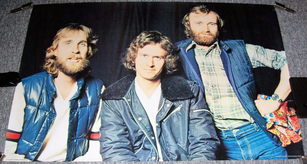 GENESIS STUNNING RARE PROG ROCK 1980 U.K. 'PACE MINERVA' PERSONALITY POSTER