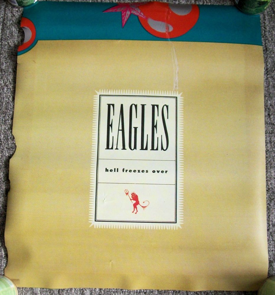 EAGLES RARE U.K. RECORD COMPANY PROMO POSTER 