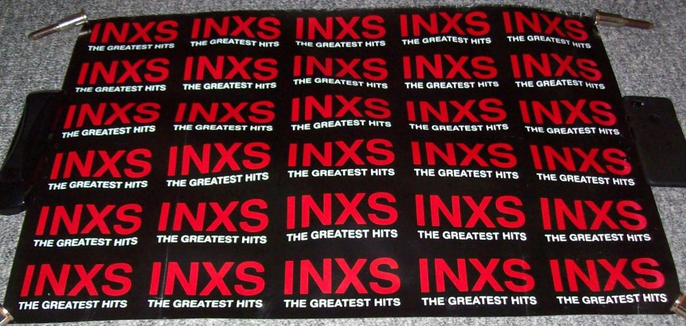 INXS SUPERB RARE U.K. RECORD COMPANY PROMO POSTER 