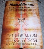 HUNDRED REASONS REC COM PROMO POSTER "SHATTERPROOF IS NOT A CHALLENGE" ALBUM 04 