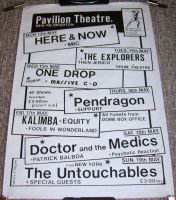 DR. AND THE MEDICS EXPLORERS UNTOUCHABLES CONCERTS POSTER BRIGHTON UK MAY 1985