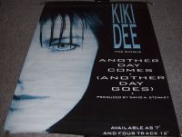 KIKI DEE STUNNING UK RECORD COMPANY PROMO POSTER "ANOTHER DAY COMES" SINGLE 1986