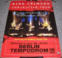 KING CRIMSON PROG ROCK STUNNING RARE 5th JUNE 1996 BERLIN GERMAN CONCERT POSTER