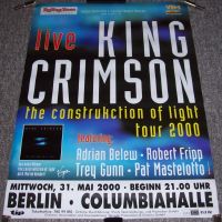 KING CRIMSON STUNNING "CONSTRUCKTION OF LIGHT" BERLIN GERMAN CONCERT POSTER 2000