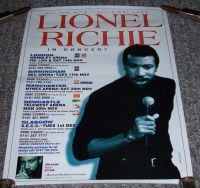 LIONEL RICHIE SUPERB RARE 'ALL THE HITS ALL NIGHT LONG' U.K. TOUR POSTER IN 1998