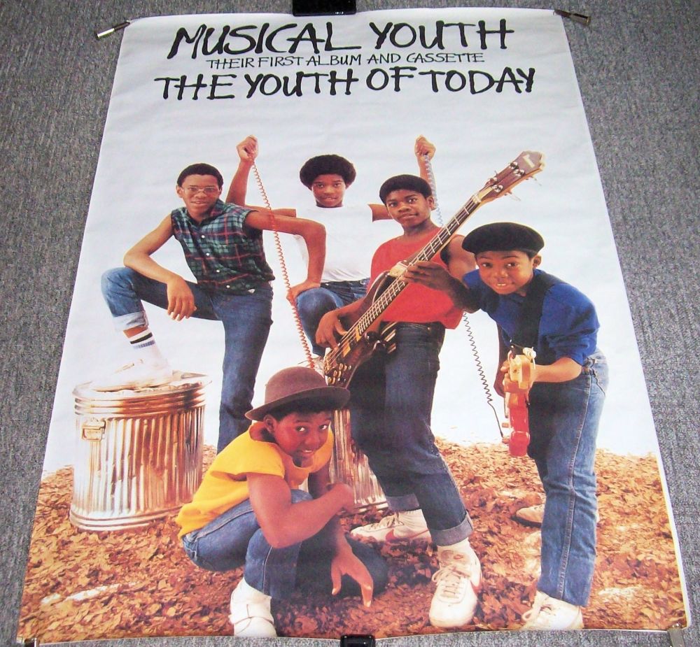 MUSICAL YOUTH STUNNING UK PROMO POSTER FOR ‘THE YOUTH OF TODAY’ DEBUT ALBUM