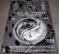 MARILLION FISH RECORD COMPANY PROMO/TOUR POSTER FOR 2 X ALBUMS 'YIN & YANG' 1995