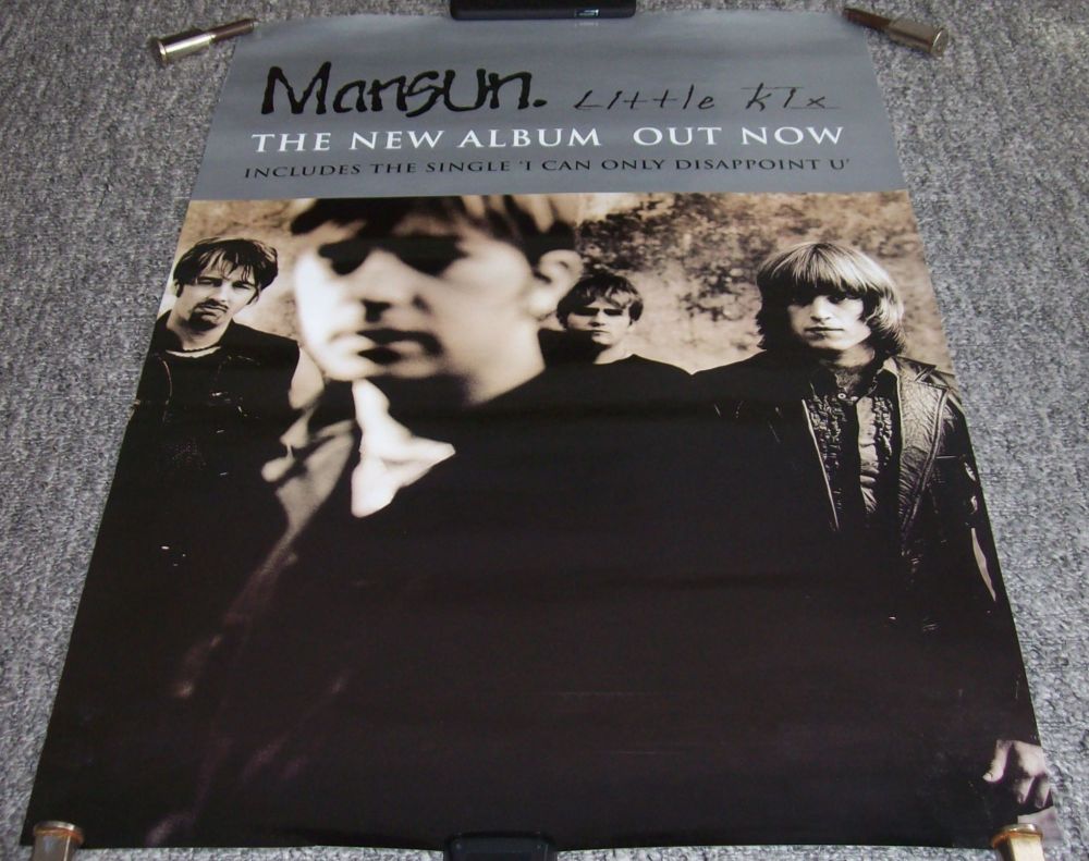 MANSUN SUPERB U.K. RECORD COMPANY PROMO POSTER FOR THE ALBUM 