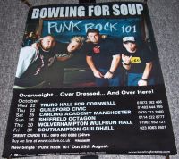 BOWLING FOR SOUP SUPERB POSTER FOR THE TOUR OF THE U.K. IN OCTOBER 2003